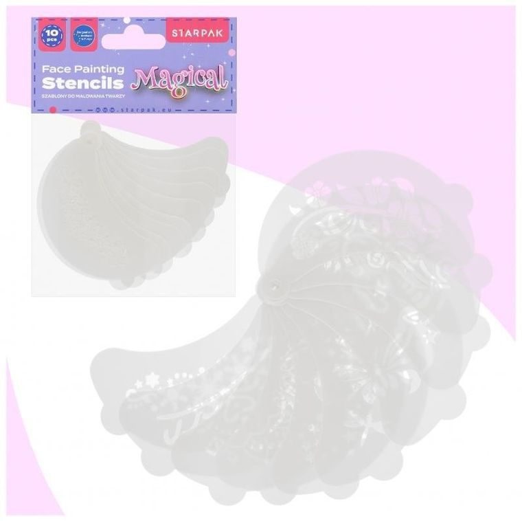 Starpak, szablon do malowania twarzy, magical, 10 szt.