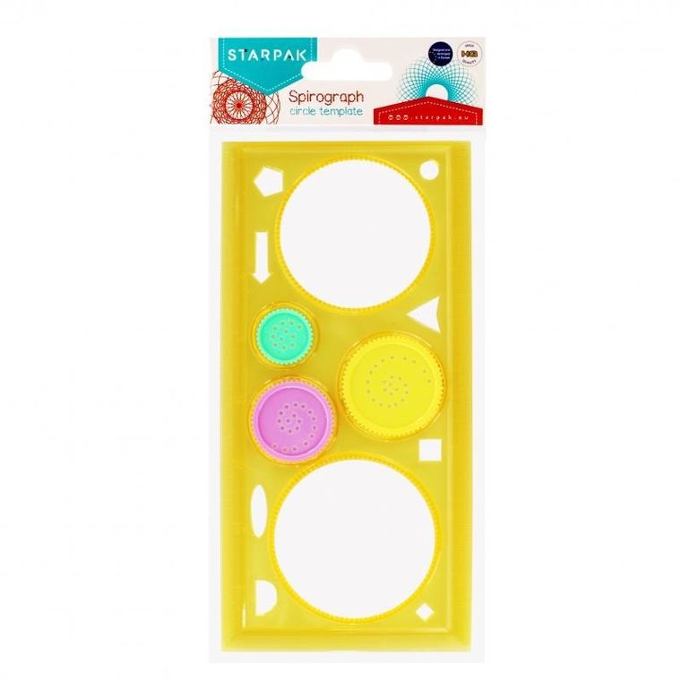 Starpak, szablon kreślarski z linijką, 20 cm