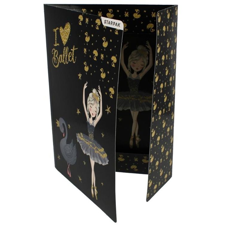 Starpak, teczka z gumką A4, balerina, 1 szt.