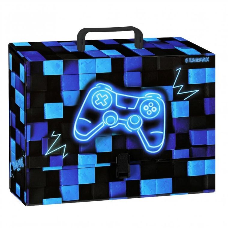 Starpak, teczka z rączką, A4, 95 mm, Pad Blue