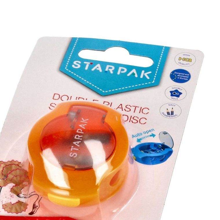 Starpak, temperówka, 2 ostrza, pomarańczowa