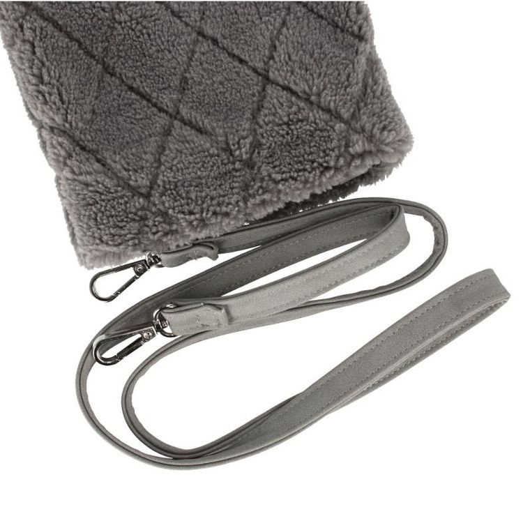 Starpak, torebka pluszowa, szara