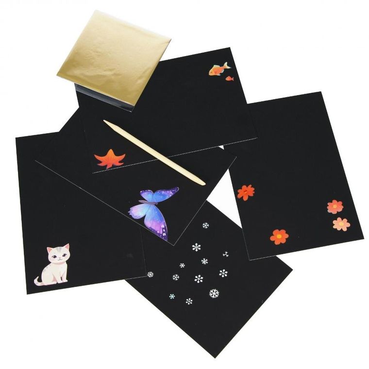 Starpak, wydrapywanka z wyklejanką metaliczną, zestaw kreatywny