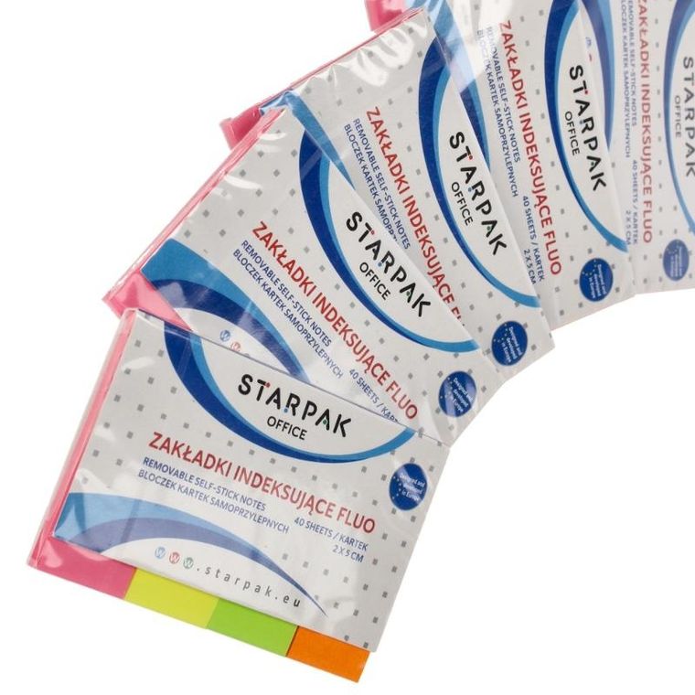 Starpak, zakładki indeksujące, neonowe