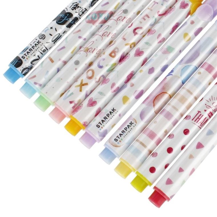 Starpak, zakreślacze, pastelowe, 10 kolorów
