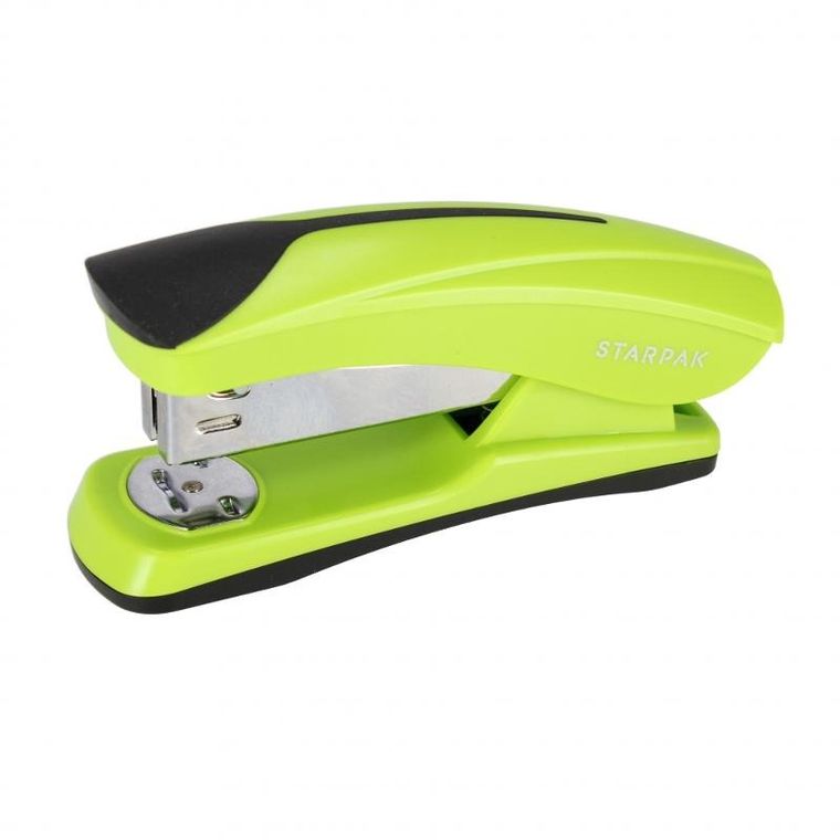 Starpak, zszywacz 24/6 26/6, 20 kartek, zielony