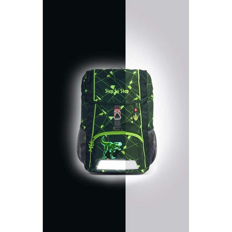 Step By Step, Kid, plecak szkolny, świecący, Dino Night