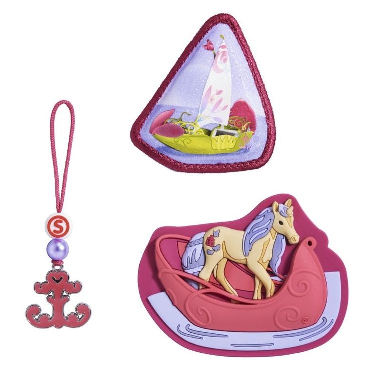 Step by Step, Schleich, Magic Mags Bayala, Meamare, Space, Grade, Cloud, Kid, 2 magnesy i zawieszka, akcesoria do plecaka