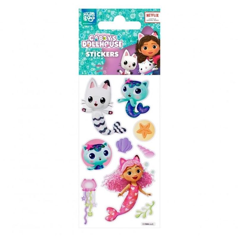 Sticker Boo, Koci Domek Gabi, naklejki, 6-18 cm