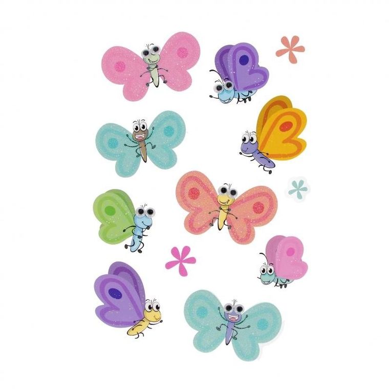 Sticker Boo, naklejki, motyle