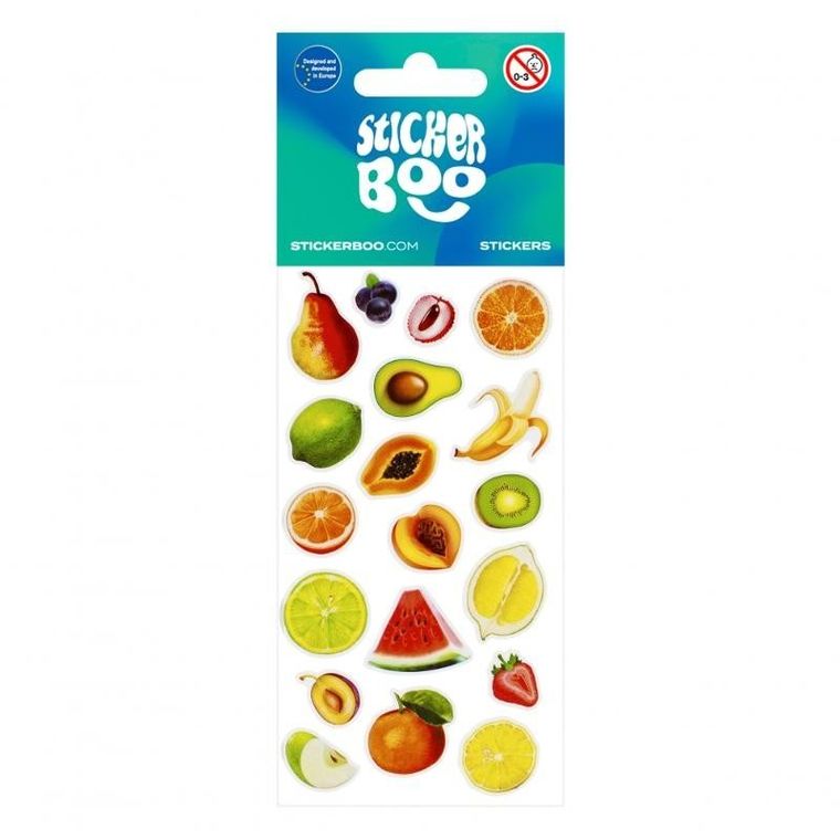 Sticker Boo, naklejki, owoce