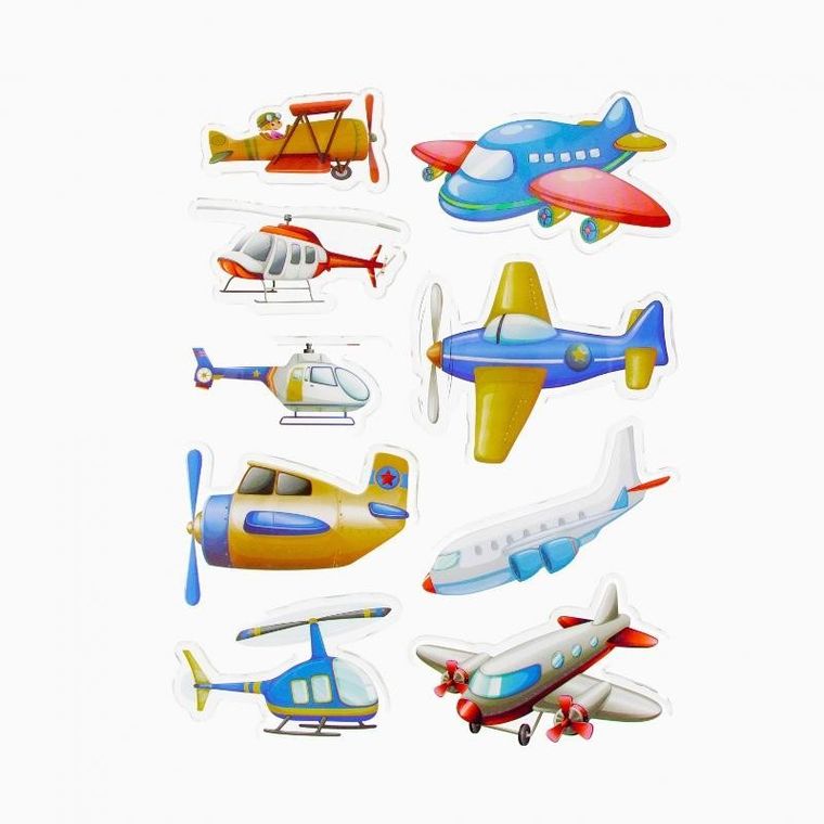 Sticker Boo, naklejki, samoloty