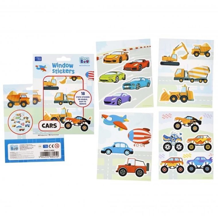 StickerBoo, naklejki na okno, auta