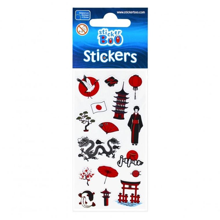 StickerBoo, World Travel, naklejki, 7-18 cm, 1 zestaw