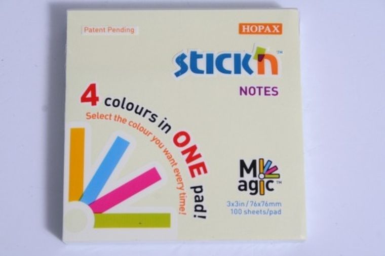 Stick’n, Magic, notes samoprzylepny, pastelowy, 4 kolory