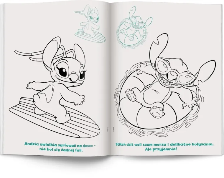 Stitch. Kolorowanka z naklejkami
