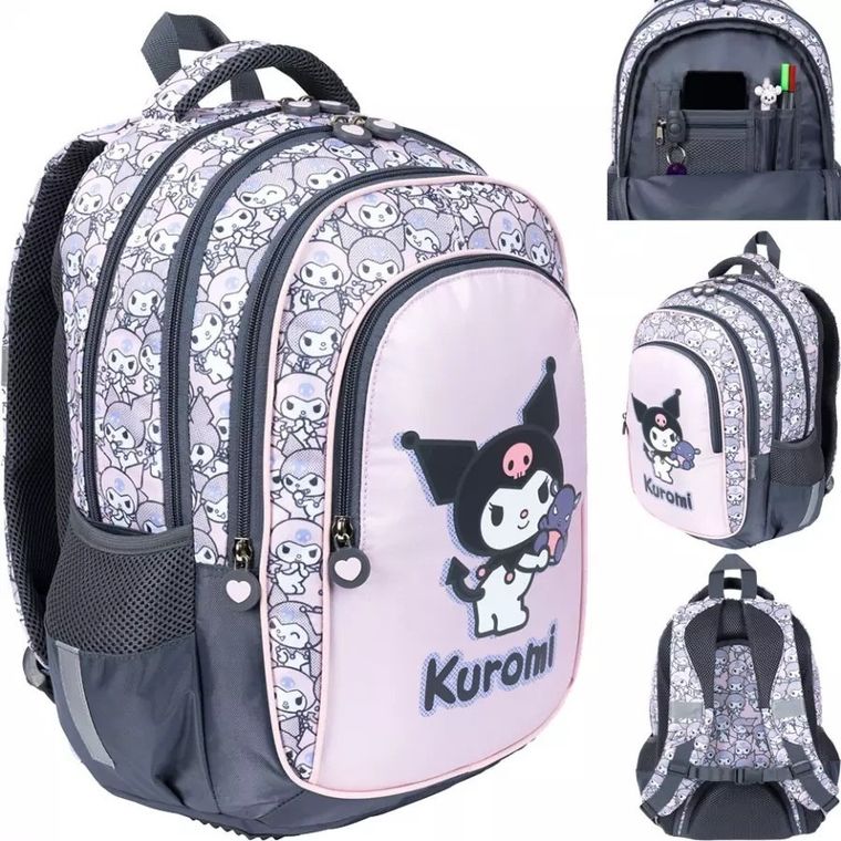 St.Majewski, Kuromi, plecak szkolny, 4-komorowy, Pink