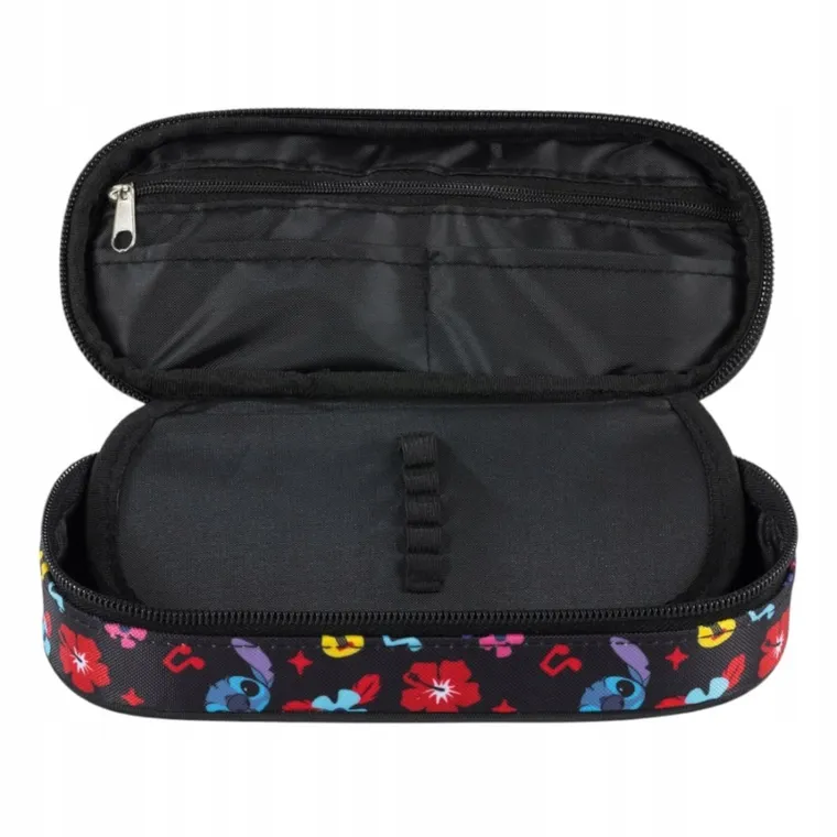 St.Majewski, Lilo i Stitch, piórnik owalny, Black Aloha