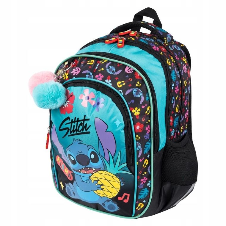 St.Majewski, Lilo i Stitch, plecak szkolny, 4-komorowy, Mint Aloha