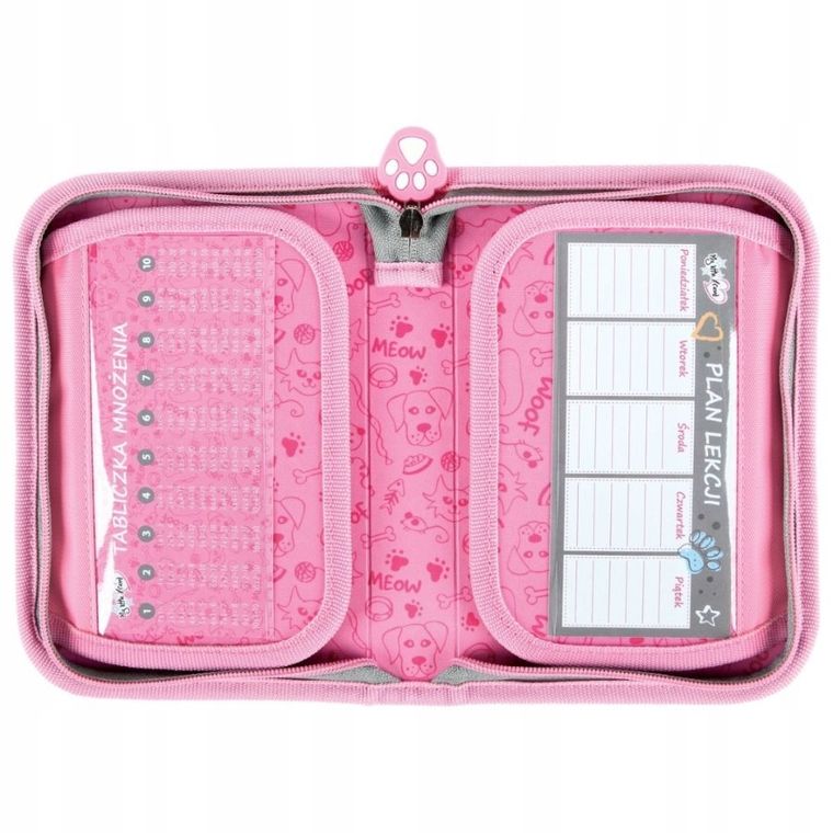 St.Majewski, My Little Friend, piórnik rozkładany, pojedynczy, Pies i kot