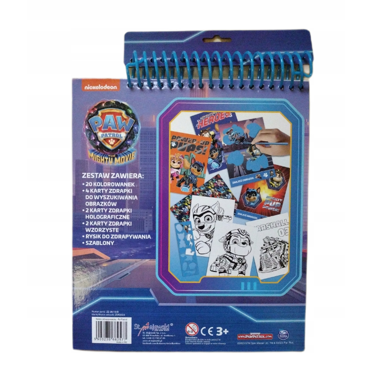 St.Majewski, Psi Patrol, zestaw artystyczny, 20 elementów