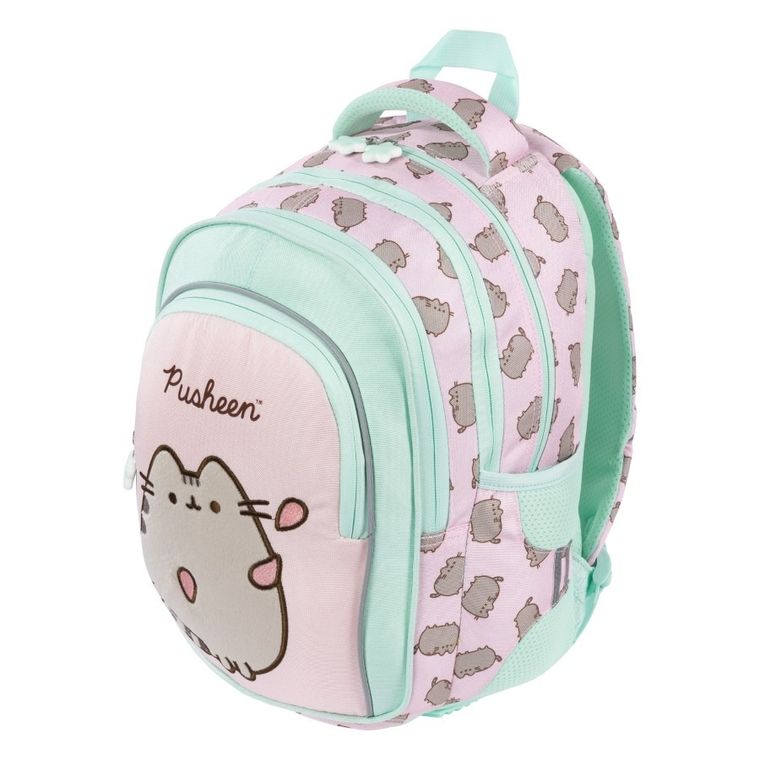 St.Majewski, Pusheen, plecak szkolny, 4-komorowy, Pink