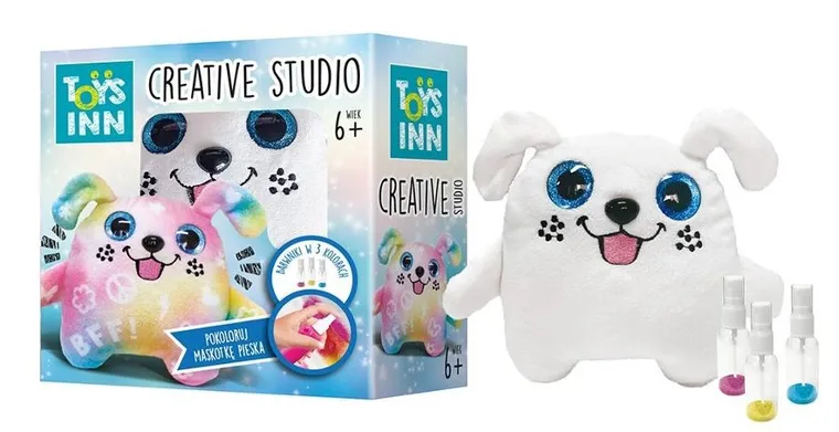 Stnux, Creative Studio, maskotka do kolorowania, piesek