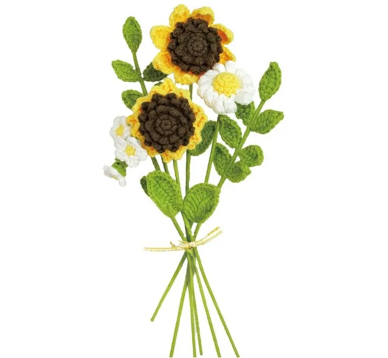 Stnux, Crochet Studio, zestaw do szydełkowania, słoneczniki