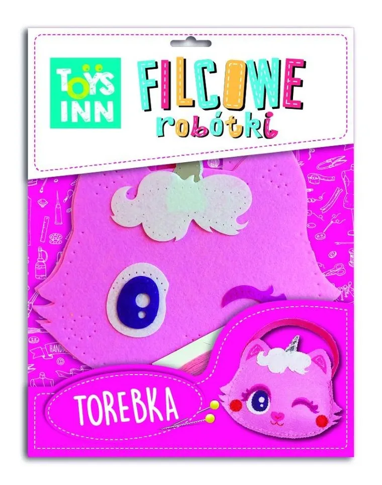 Stnux, Filcowe robótki, torebka, kotek różowy