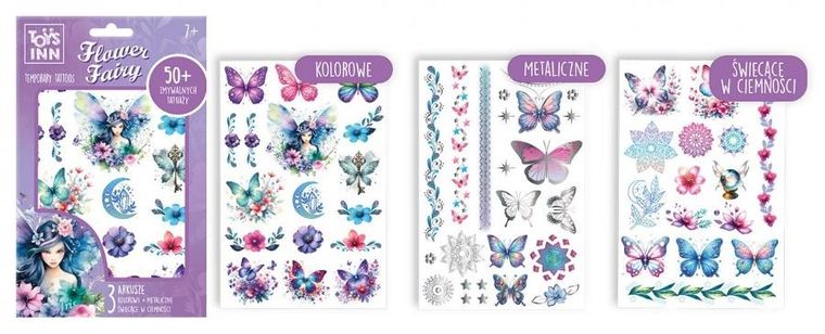 Stnux, Flower Fairy, tatuaże, Iris