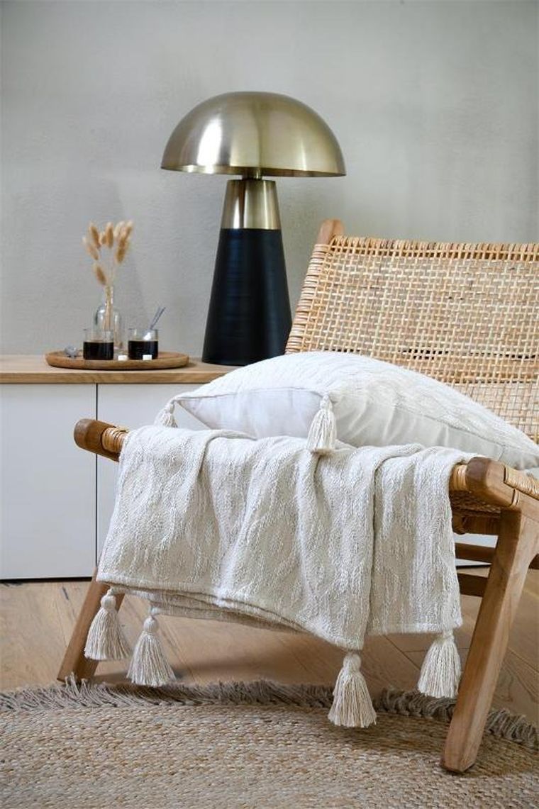 Stof, Balma, koc bawełninany z efektem lnu, 125-150 cm