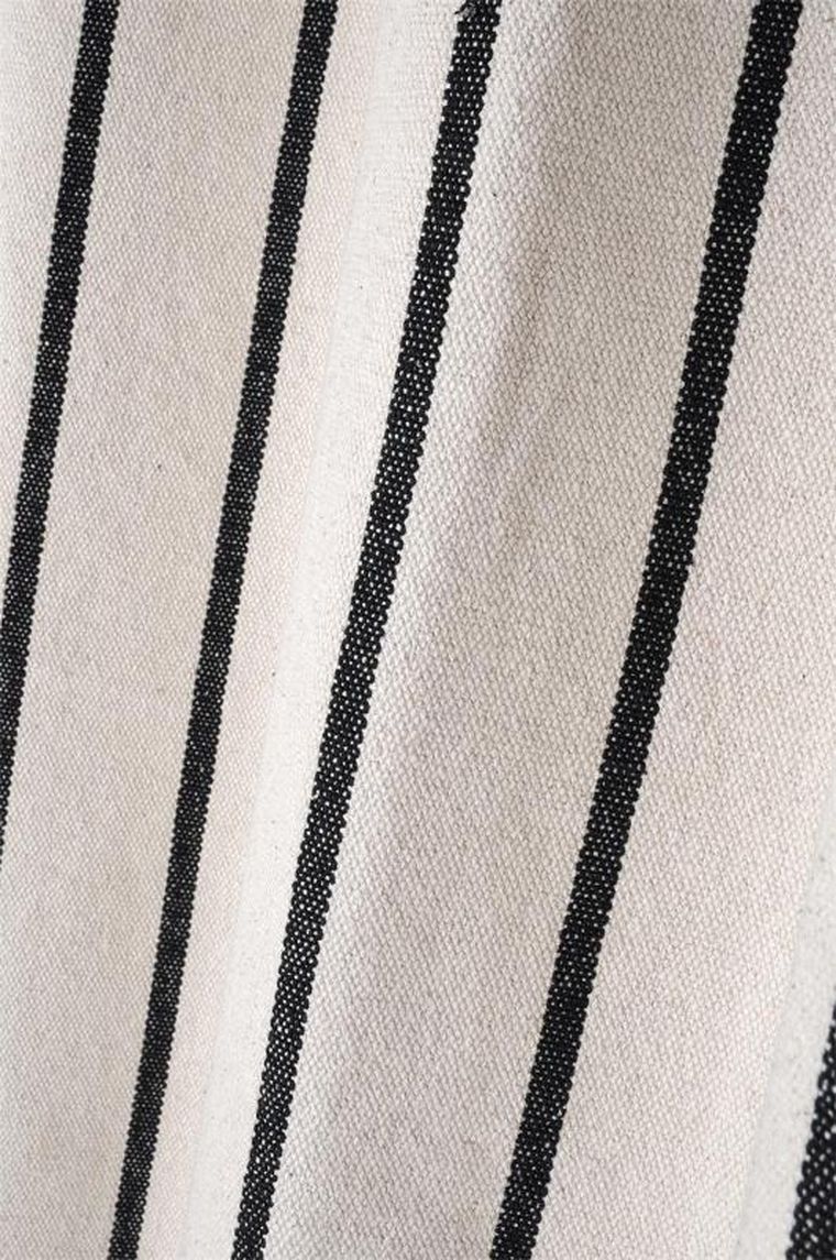 STOF, bawełniana zasłona na przelotkach trop czarne paski, 135-260 cm