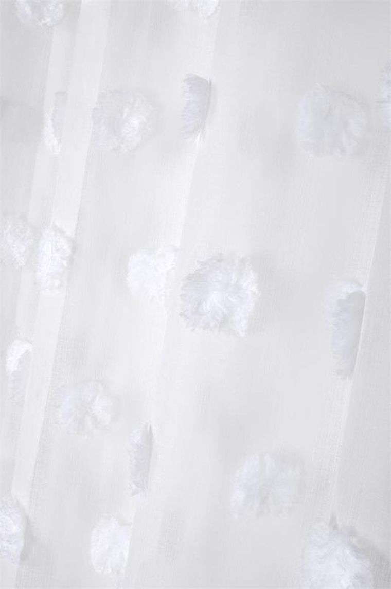 Stof, firana Pompinou, pompony, 135-260 cm