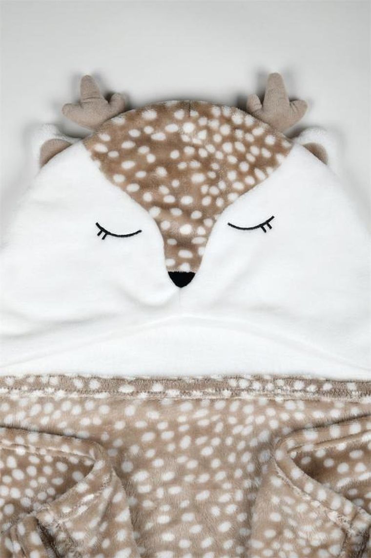 Stof, kocyk z rękawami dla dziecka, jelonek Gabin, 75-150 cm