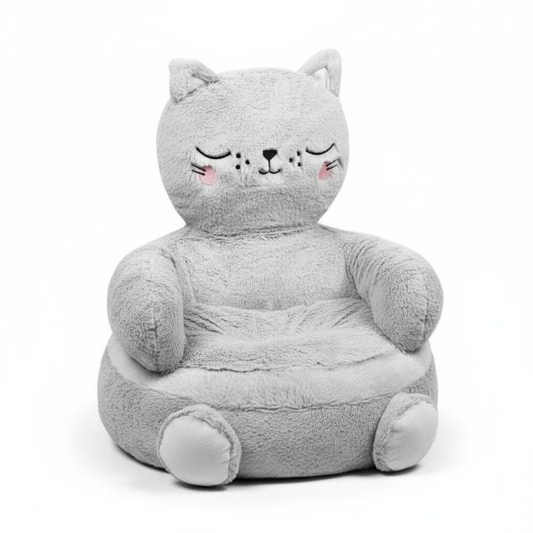 Stof, Kotek, pufa dla dziecka, 45-45 cm