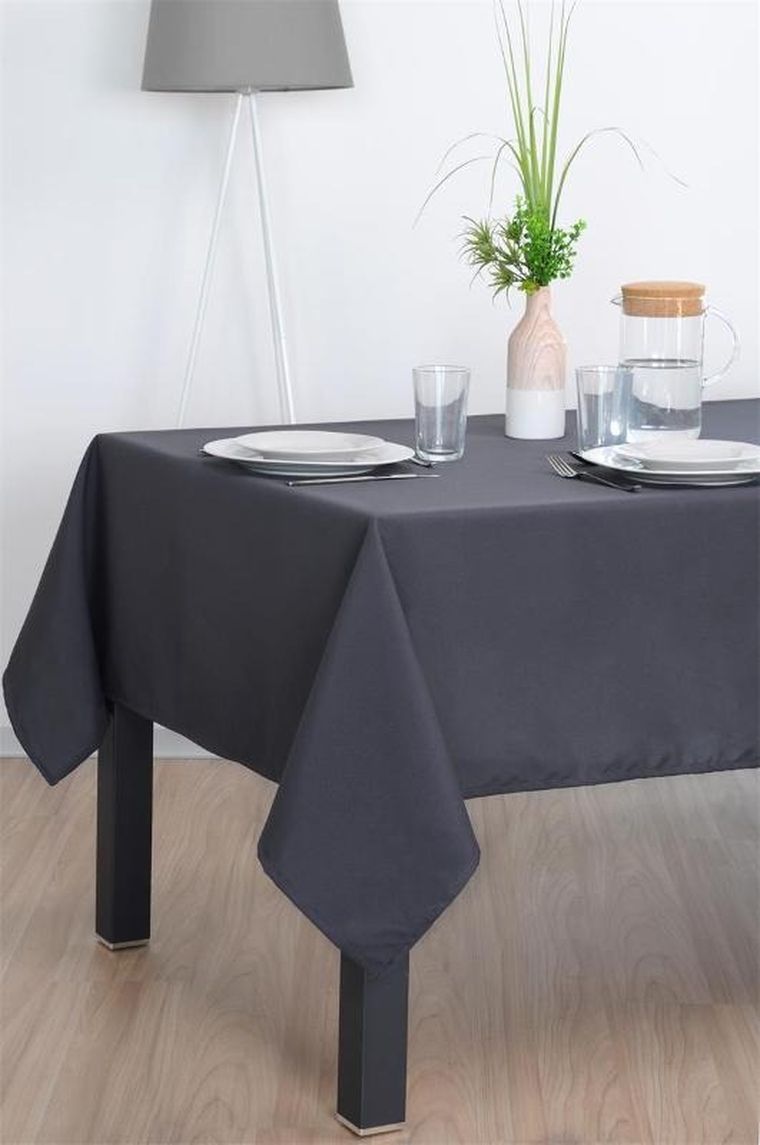 Stof, obrus prostokątny, Nelson, biały