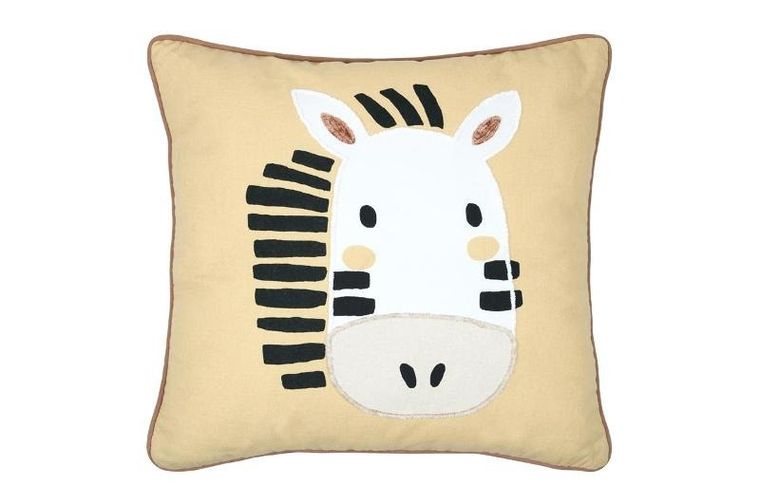 stof poduszka dekoracyjna do pokoju dziecka, coquin zebra, 40-40 cm
