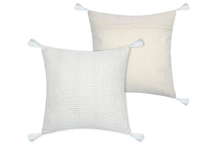 Stof, poduszka dekoracyjna z plecionym wzorem, Balma, 40-40 cm