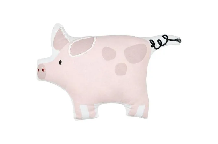 Stof, poduszka dla dziecka, świnka Tom, 41-28 cm