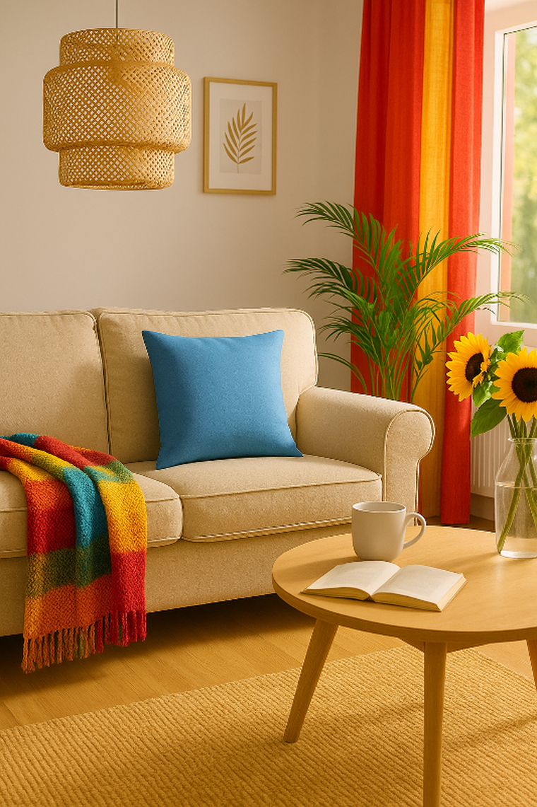 Stof, poszewka ozdobna, bawełniania, Loris, 40-40 cm