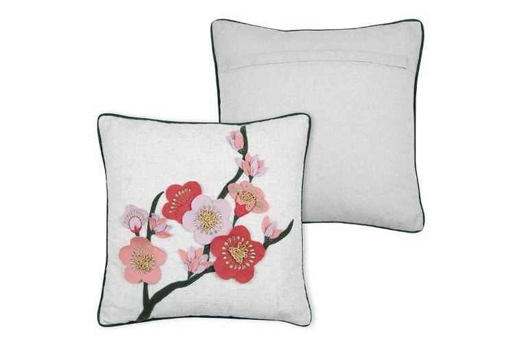 Stof, Scarlett, poduszka dekoracyjna ze zdobieniem, 40-40 cm