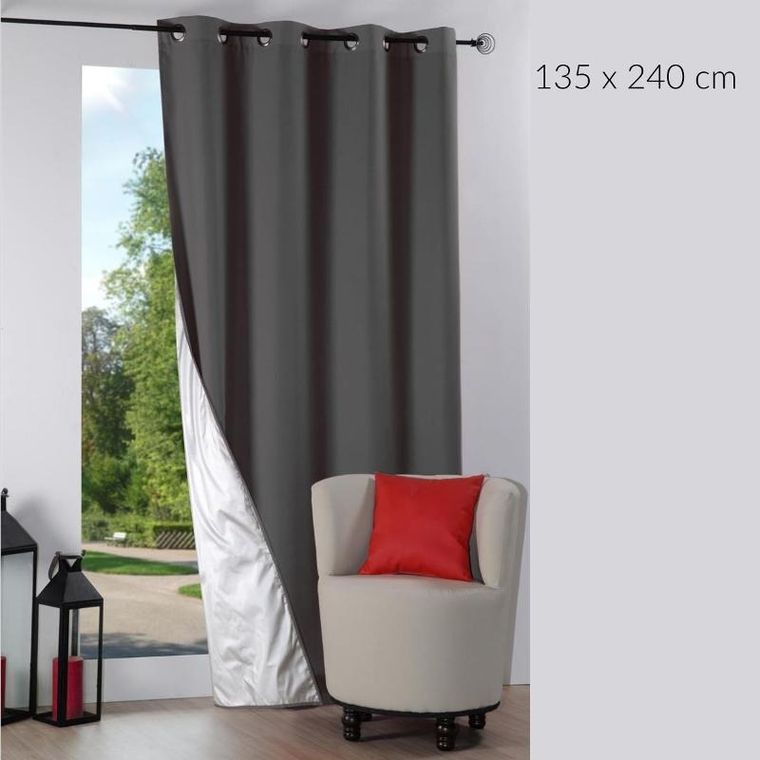 Stof, zasłona termiczna na przelotkach Nelson, 135-240 cm