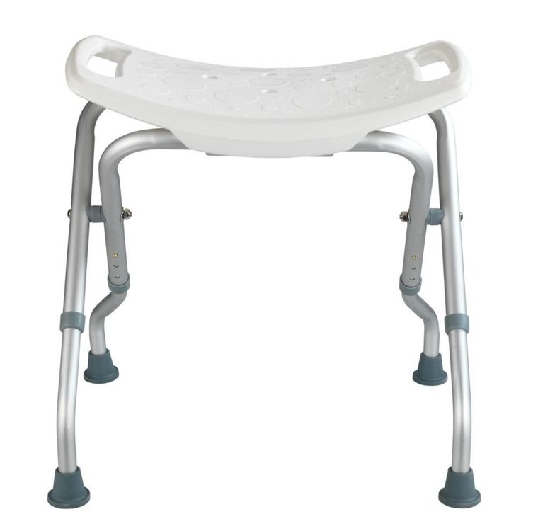 Stołek łazienkowy regulowany, Secura, biały