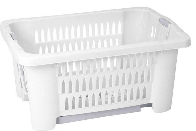 Storage Solutions, kosz na pranie, pojemnik z nóżkami, 38l