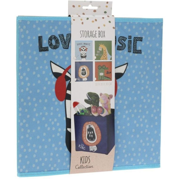 Storage Solutions, pudełko tekstylne do pokoju dziecięcego, 30-30-30 cm