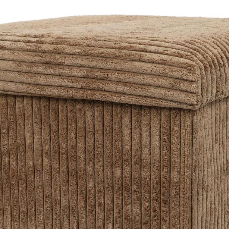 Storage Solutions, pufa ze schowkiem sztruksowa, Tobo, 38-38-38 cm