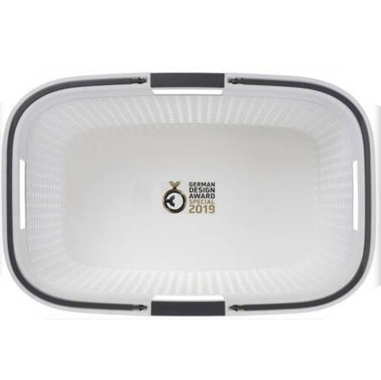 Storagesolutions, kosz na pranie z uchwytami, tworzywo sztuczne, 60-40-26 cm