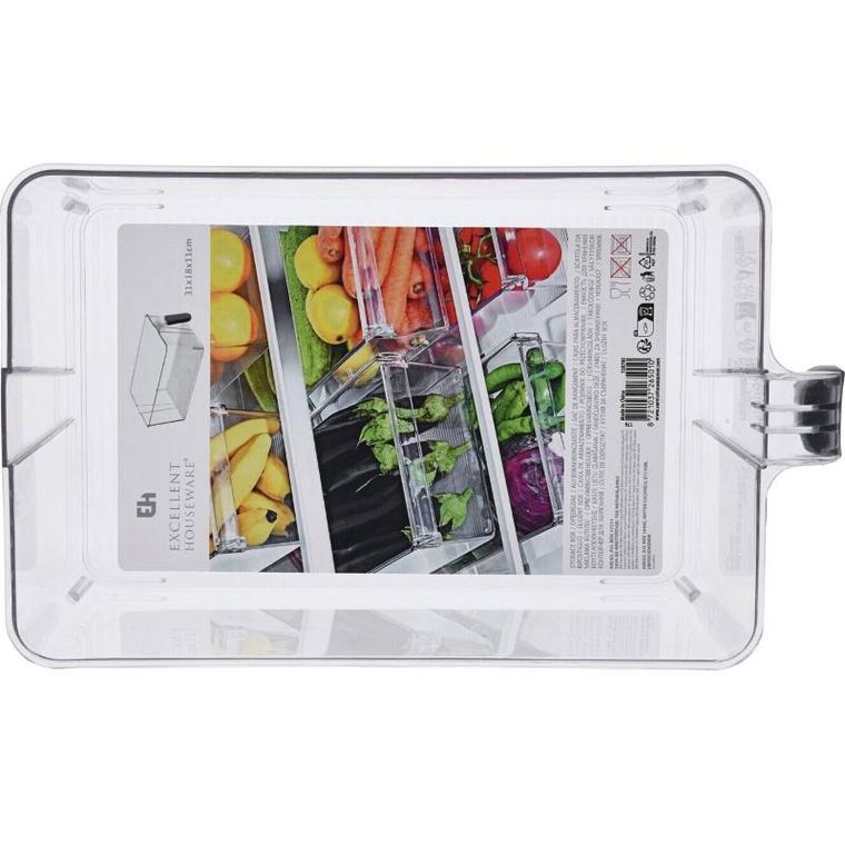 Storagesolutions, organizer do lodówki z uchwytem, 31-18-11 cm