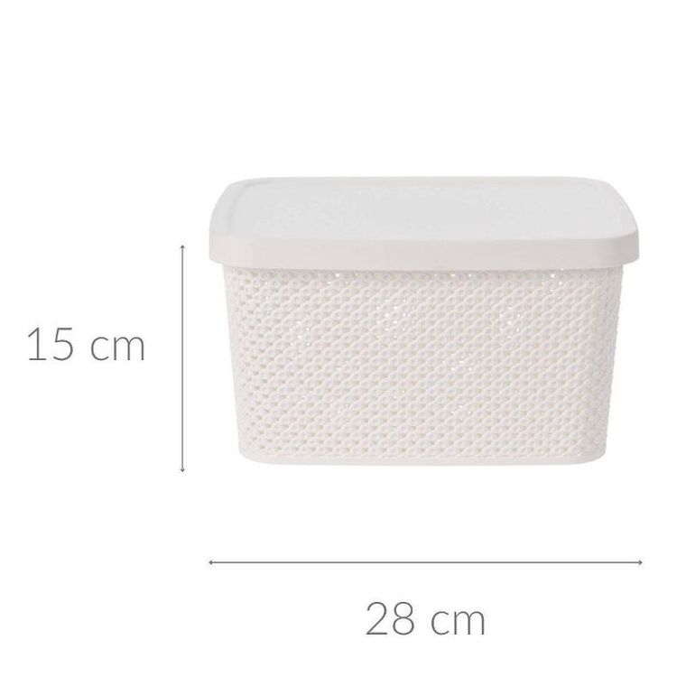 Storagesolutions, pojemnik plastikowy z pokrywą zamykany, 7l