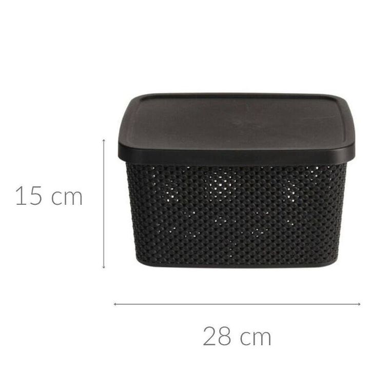 Storagesolutions, pojemnik plastikowy z pokrywą zamykany, 7l